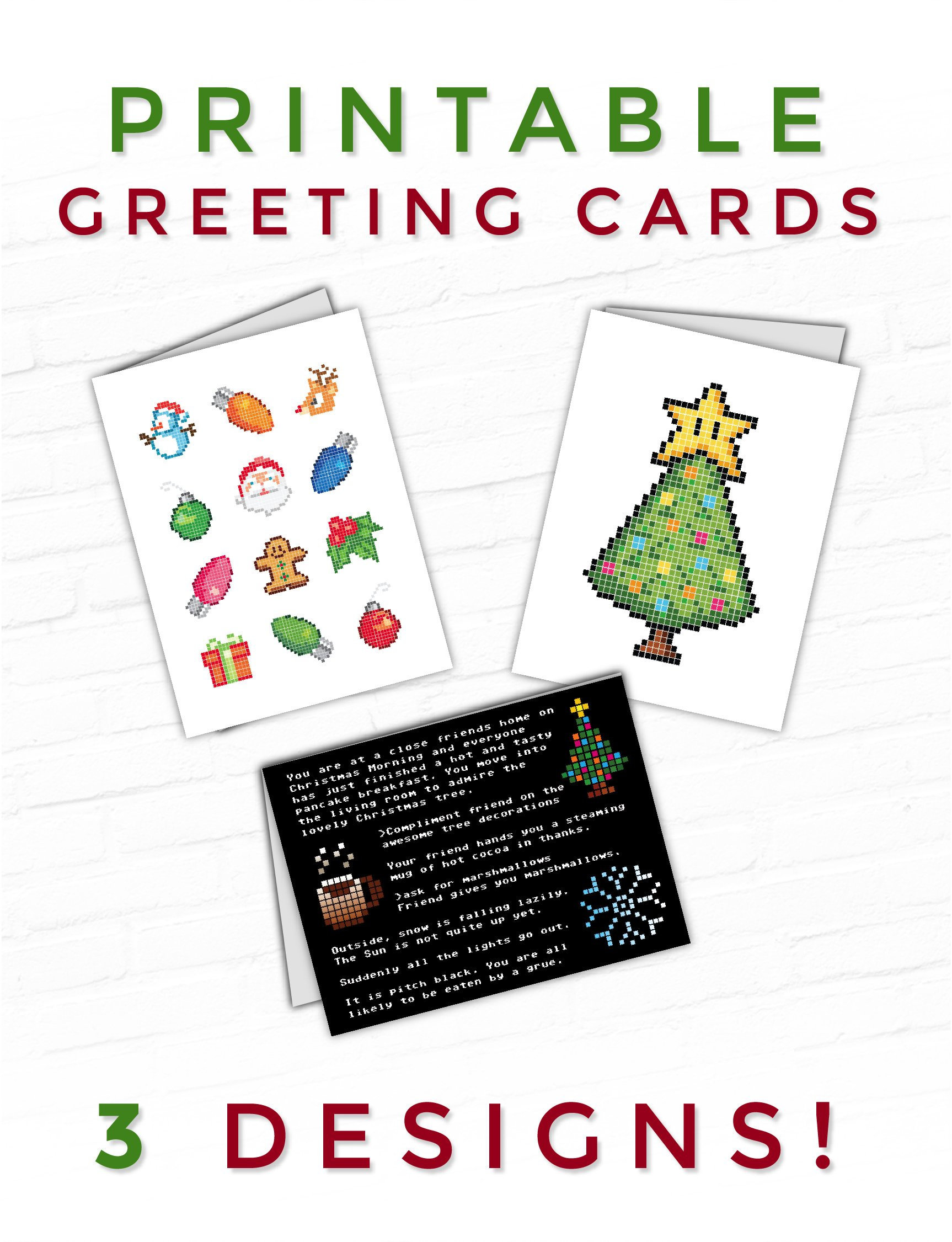Cute Silly Straw Printable Holiday Christmas Cards for Kids – Pixeldust  Designs