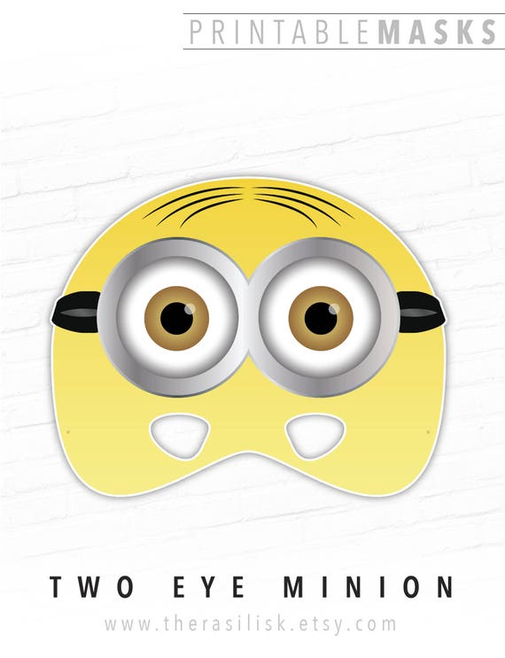 Halloween Mask, Paper Masks, Printable Mask, Minion Mask, 2 Eye Minion, Online video Mask, For Youngsters, Cartoon, Yellow, Functions, Photograph Booth, Children photo about Printable Minion Face called Halloween Mask, Paper Masks, Printable Mask, Minion Mask, 2 Eye Minion, Video clip Mask, For Small children, Cartoon, Yellow, Events, Picture Booth, Small children