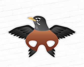 Printable bird mask | Etsy