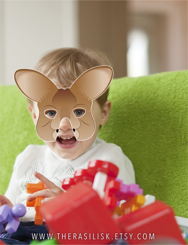Kids Animal Costume Cosplay Australian Marsupial Playtime Halloween Party Pretend Play Cute Animals Photo Booth Printable Kangaroo Mask Costume Accessories Accessories Valresa Com