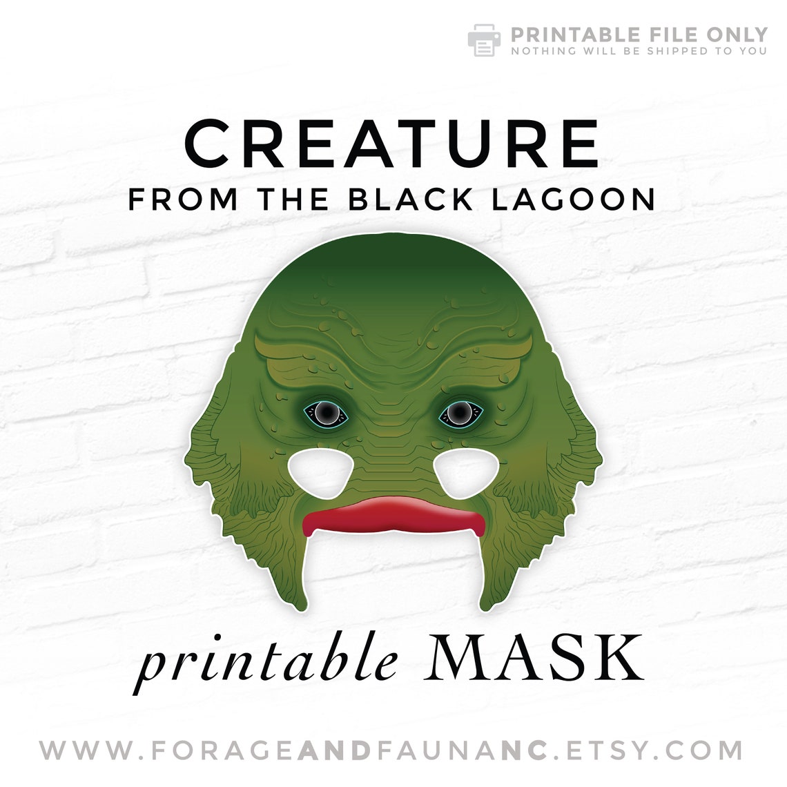 Creature from the Black Lagoon Classic Horror Movie Printable | Etsy