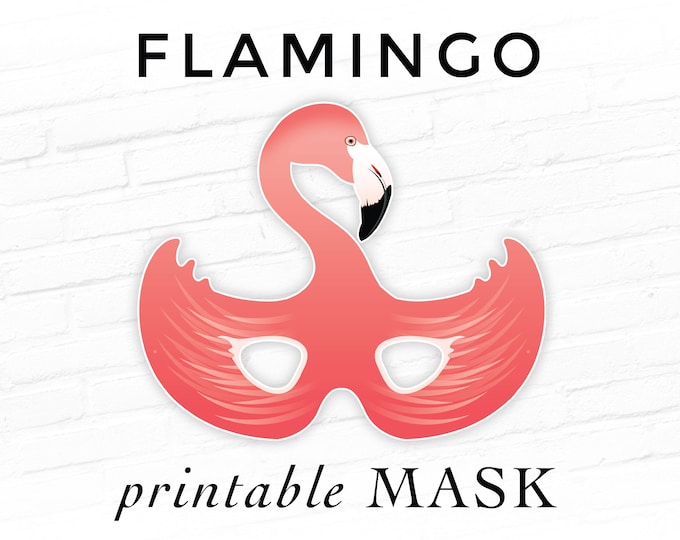 Flamingo Beak Flamingo Beak Face Mask Elastic Straps Etsy