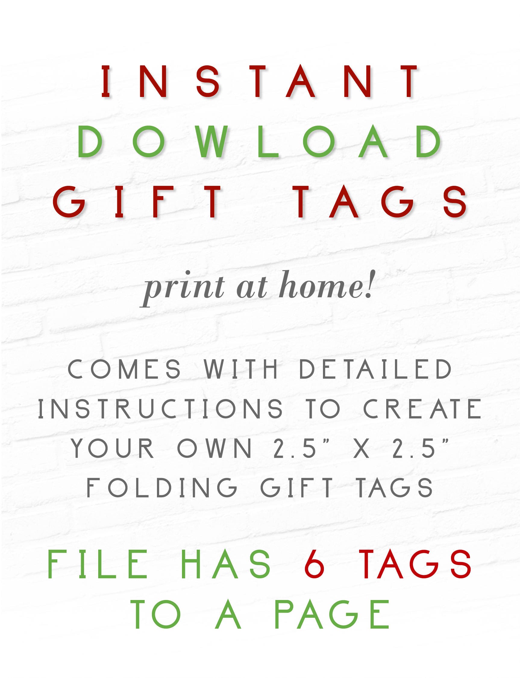 Printable Christmas Gift Tags, Rudolph Red Nosed Reindeer, Holiday Gift ...