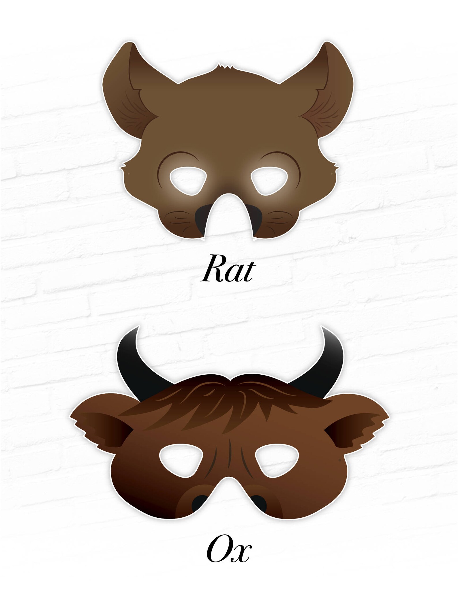 Chinese New Year 2023 is Year of the Rabbit Masks Lunar Zodiac - Etsy