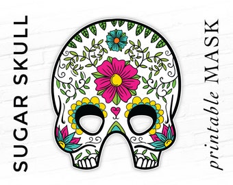 Maschera Del Giorno Dei Morti Con Rosa