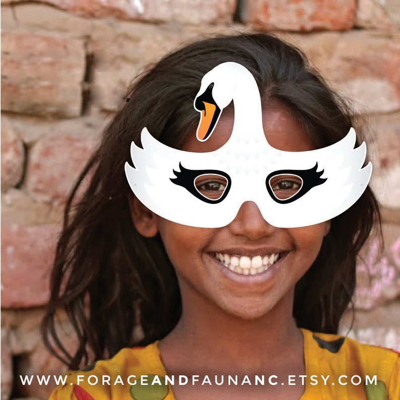swan-printable-bird-mask-white-goose-printable-halloween-party-etsy-uk