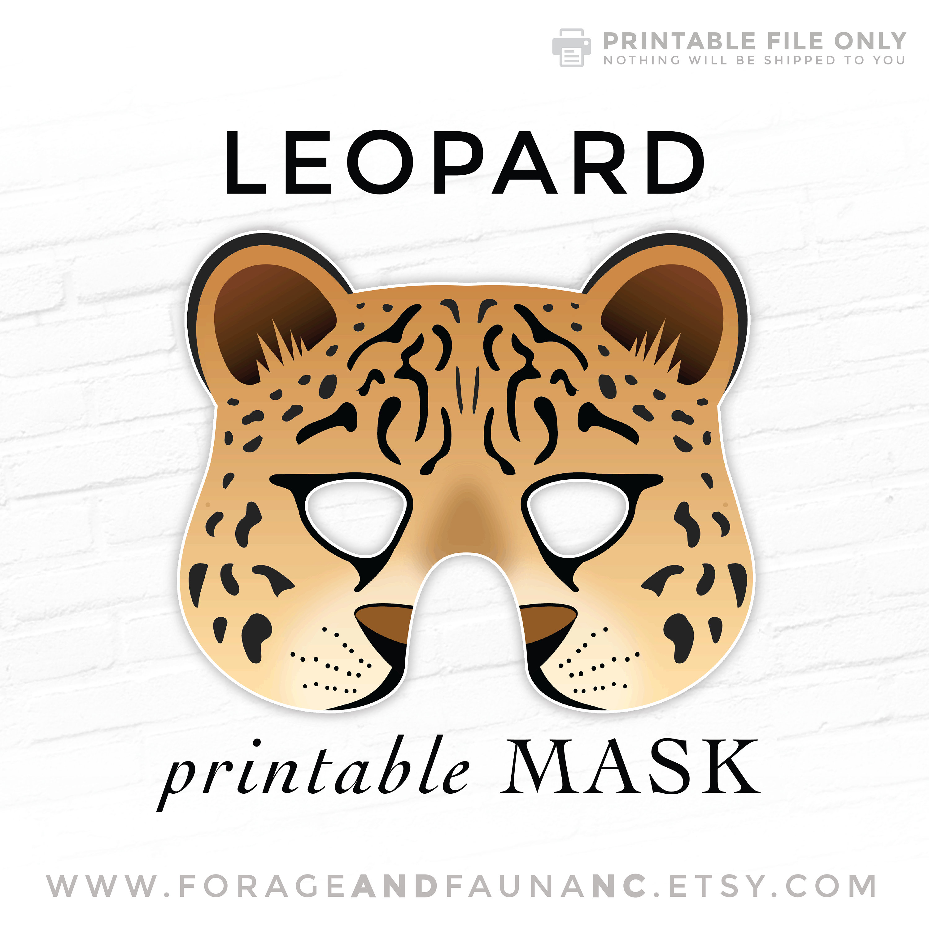 Leopard Mask - Etsy