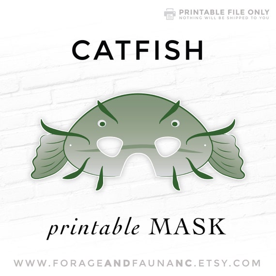 Catfish Mask Printable Fish Mask Printable Catfish Mask - Etsy