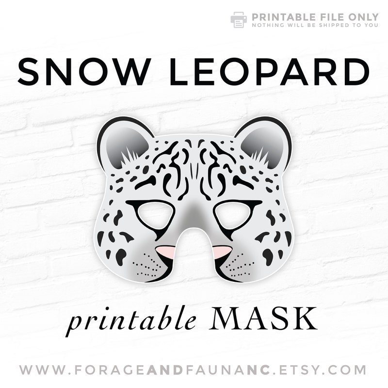 Snow Leopard Therian Mask - Etsy