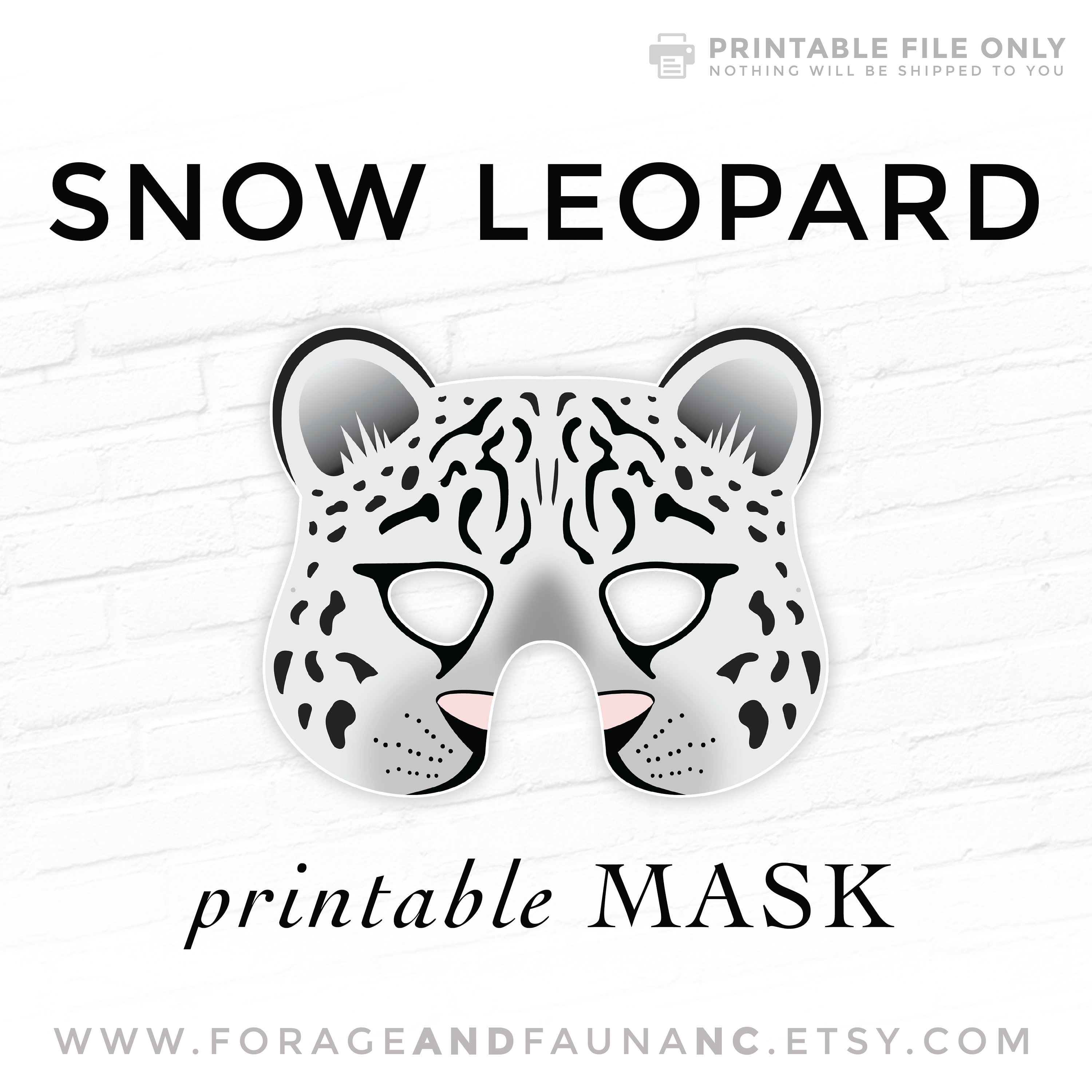 Snow Leopard Mask (Bored)