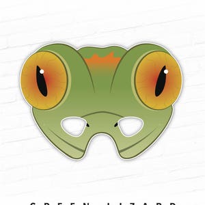 Printable Halloween Mask Lizard Mask Gecko Printable Mask | Etsy