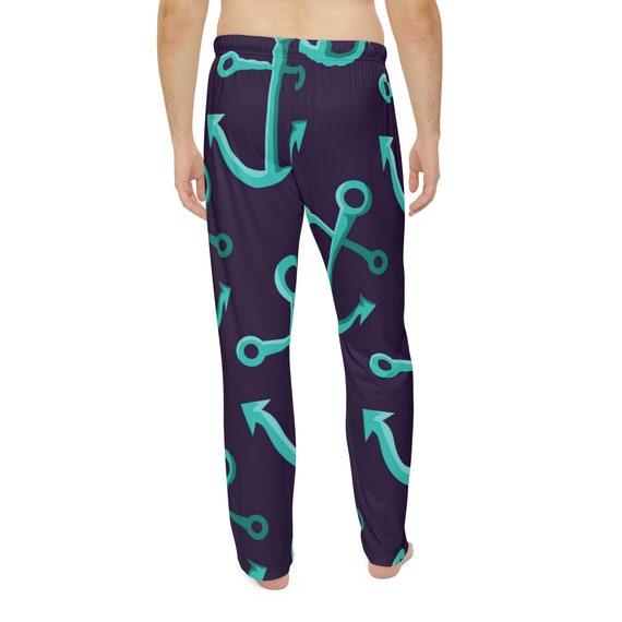 Men s Pajama Pants Boat Anchor Print Nautical Pj Pants Boater Novelty Lounge Pants Men Nautical Gift for Dad Summer Sleepwear Etsy UK