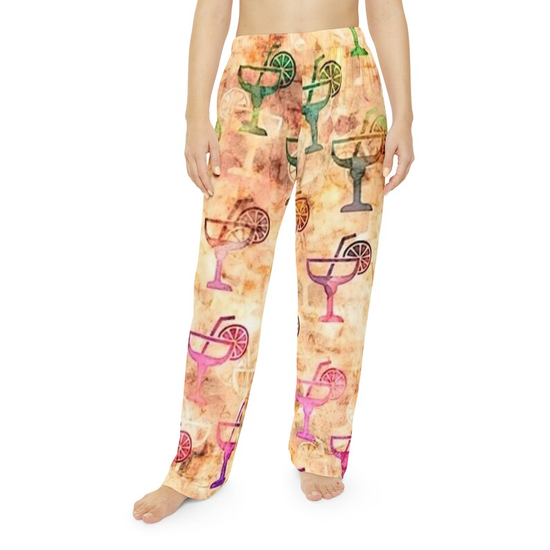 Ladies Pajama Pants Martini Glasses, Martini Cocktails Novelty Pj