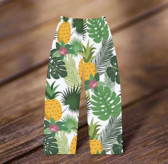 Ladies Tropical Vibes Pj Pants Pineapples Pj Bottoms Pretty Womens Lounge Pants Gift for Her Pineapple Pajama Pants Etsy UK