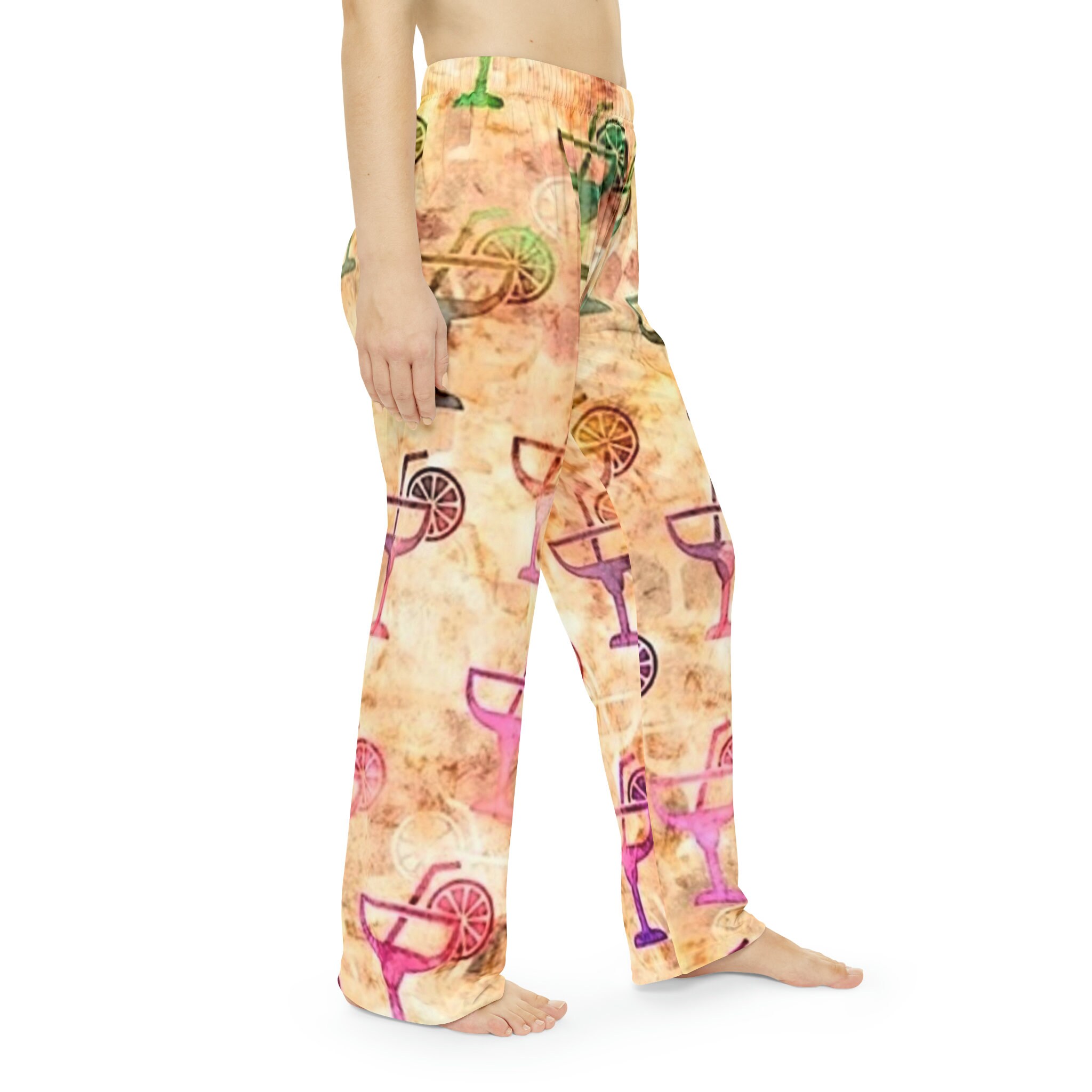 Ladies Pajama Pants Martini Glasses, Martini Cocktails Novelty Pj