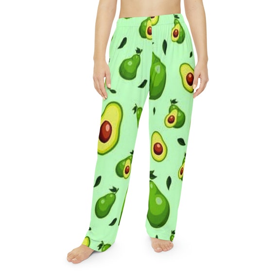 Avocado Pajama Pants, Green Guacamole Pj Pants, Cute Ladies Pajama Pants, Lounge  Pants, Pajama Bottoms -  Australia