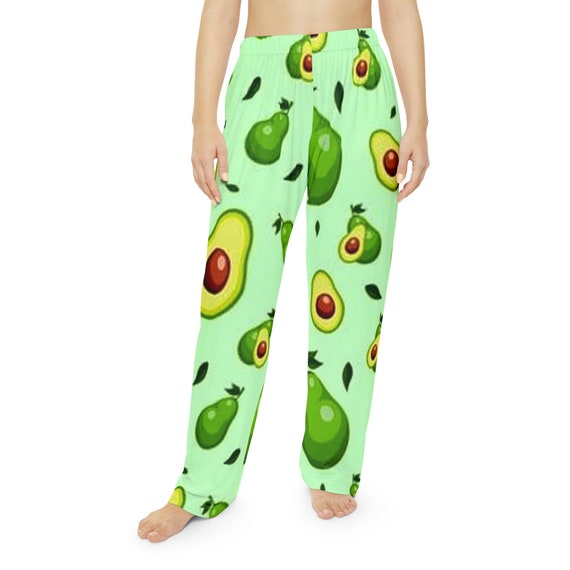 Avocado Pajama Pants Green Guacamole Pj Pants Cute Ladies Pajama Pants Lounge Pants Pajama Bottoms Etsy Canada