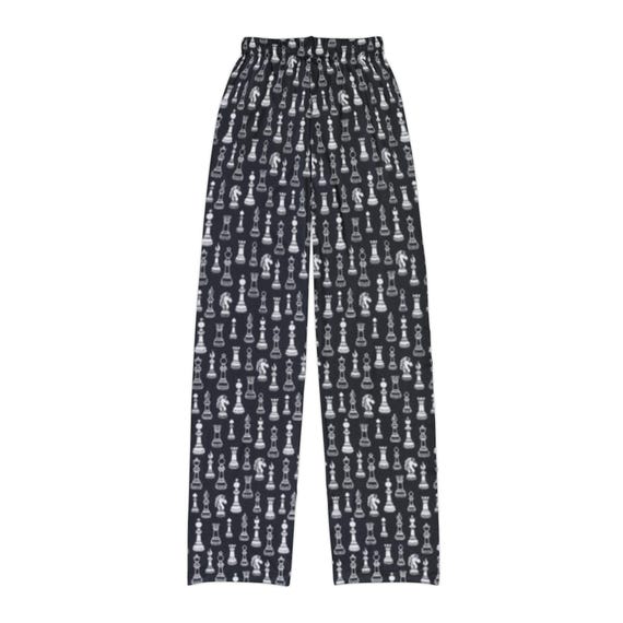 Kids Chess Pawns Pj Bottoms Chess Player Kids Pj Bottoms Youth Lounge Pants Novelty Child Lounge Pants Pj Bottoms Etsy