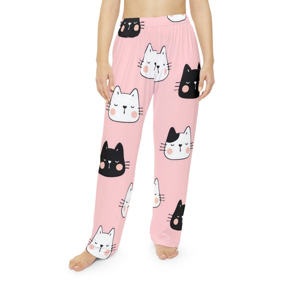 Cats Pajama Pants Cat Lovers Pj Pants Cute Ladies Kitty Pajama Pants Lounge Pants Pajama Bottoms Gift for Cat Mom Etsy Canada