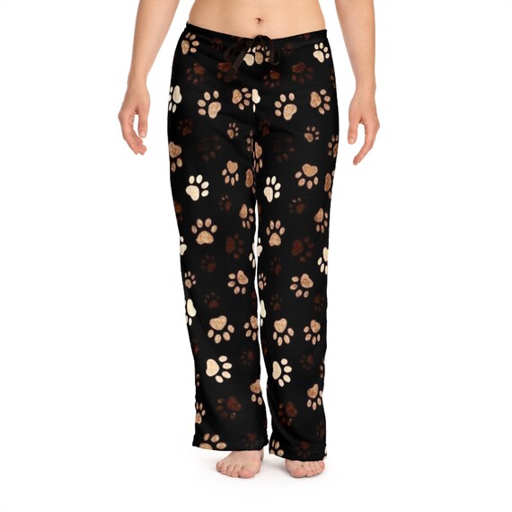 Ladies Pajama Pants Cat Paw Prints Cat Lovers Pj Bottoms Womens Lounge Pants Holiday Gift Gift for Her Etsy Canada