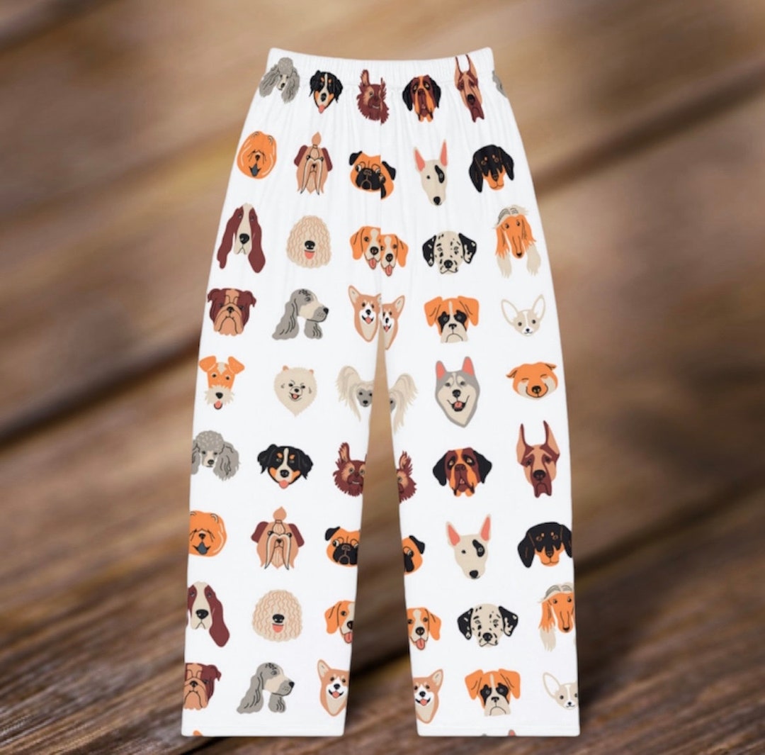 Ladies Dog Lover Pj Bottoms Dogs Pj Pants Womens Doggie Etsy