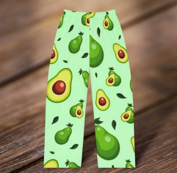 Avocado Pajama Pants, Green Guacamole Pj Pants, Cute Ladies Pajama Pants,  Lounge Pants, Pajama Bottoms -  Canada