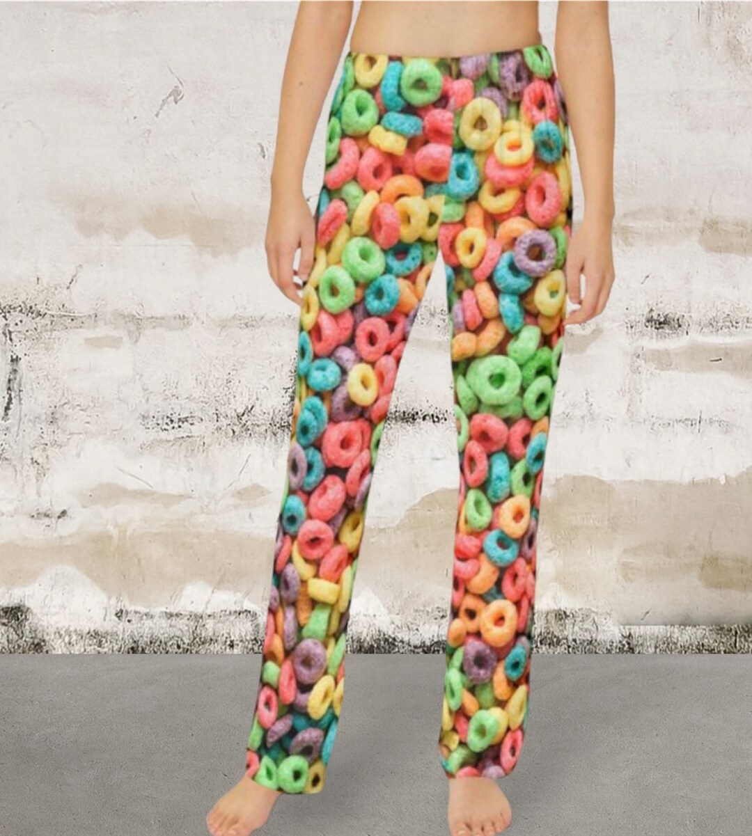 Kids Funny Pj Pants Fruity Cereal Pj Bottoms Childs Novelty Etsy