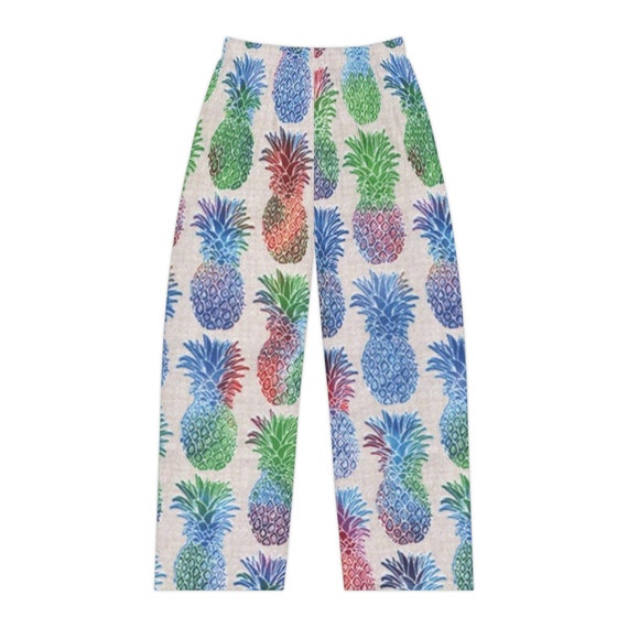 Ladies Pajama Pants Pineapples Novelty Pj Bottoms Gift for Her Women s Lounge Pants Womens Colorful Pineapple Lounge Pants Etsy UK