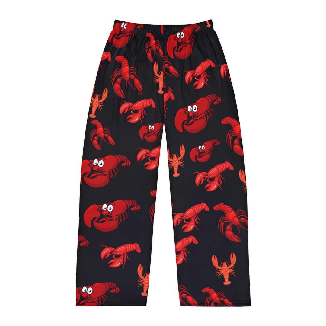 Men's Pajama Pants Lobster Theme Lobsters Print Pj Pants Etsy