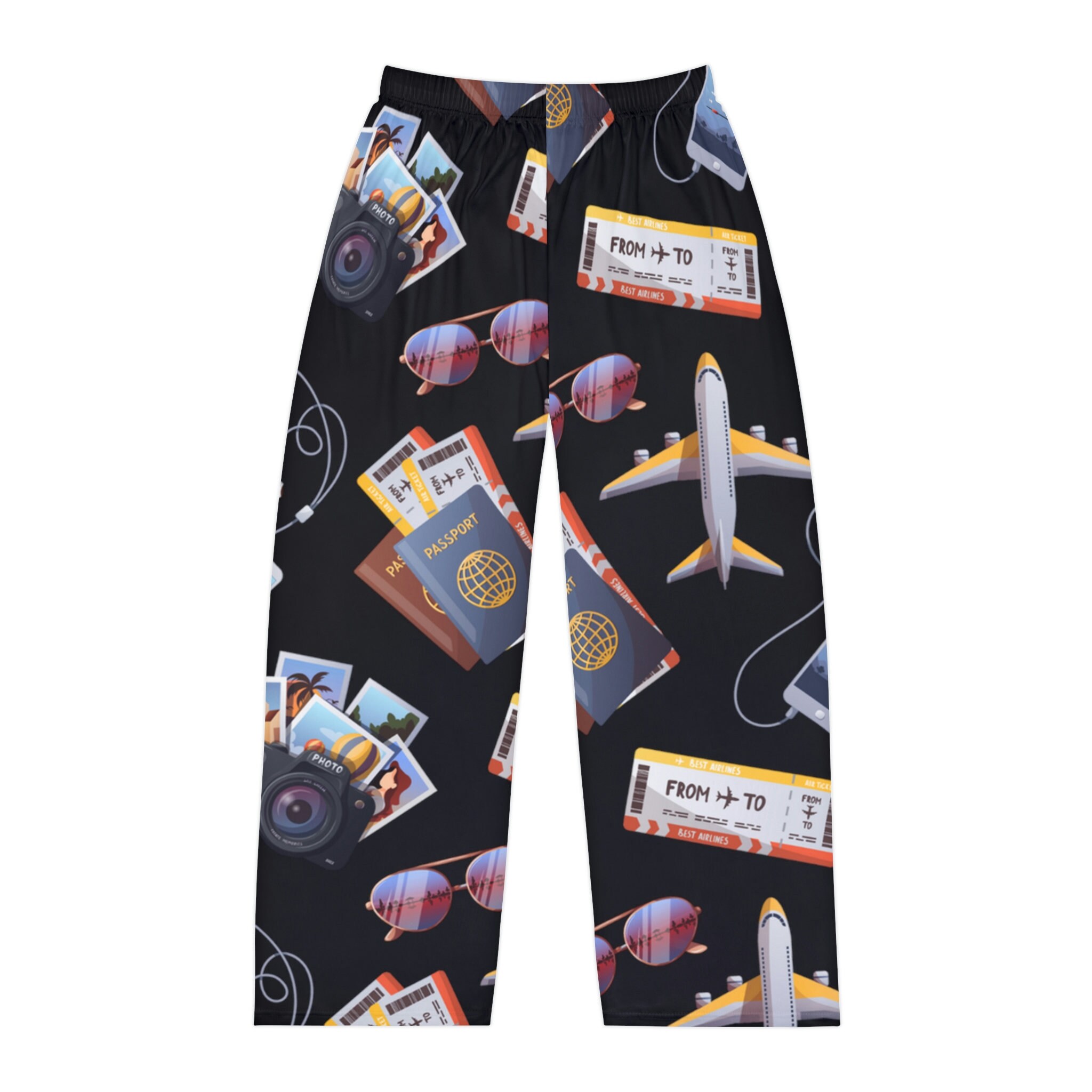 Women's Pajama Pants Global Travel, World Travel Themed Pj Pants