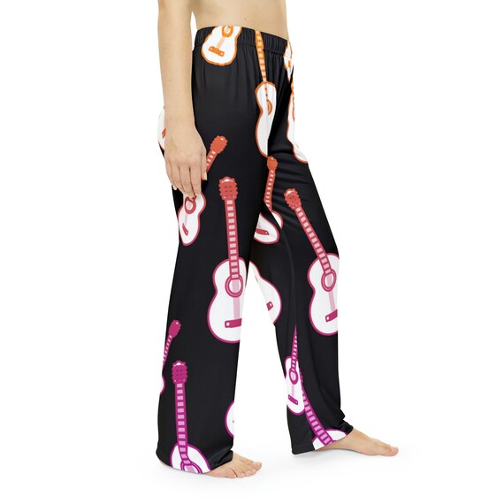 Ladies Guitars Themed Pj Pants Guitar Player Music Lovers Gift Women s Pajama Pants Summer Fashion Pj Bottoms Etsy Canada
