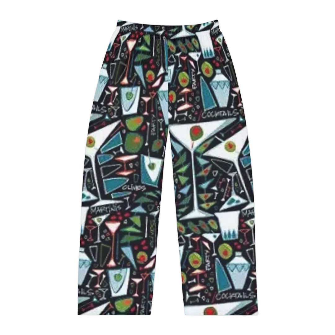 Men's Pajama Pants Martinis Martini Glasses Pj Pants Etsy