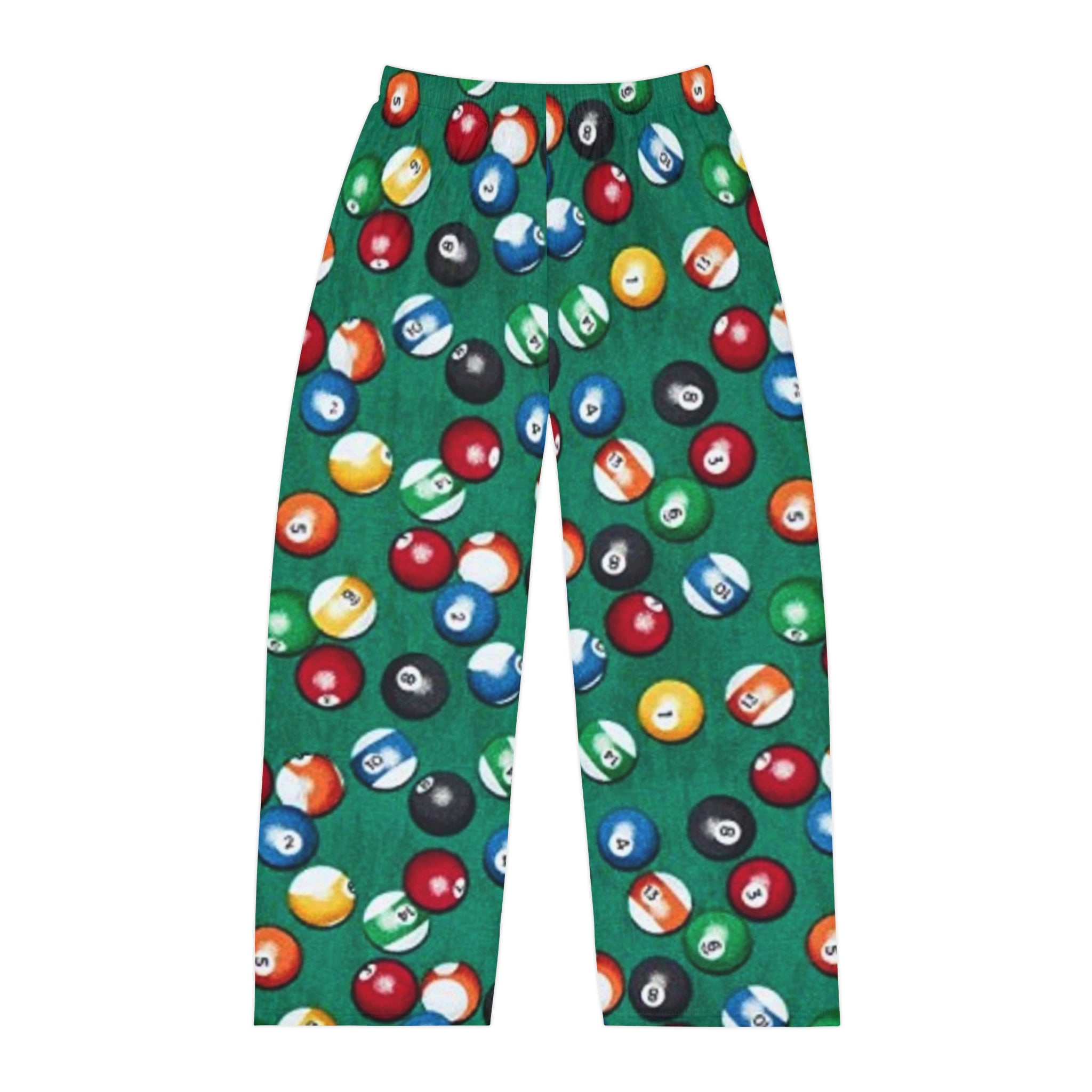 Men's Pajama Pants Pool Balls Pj Pants, Novelty Lounge Bottoms Men