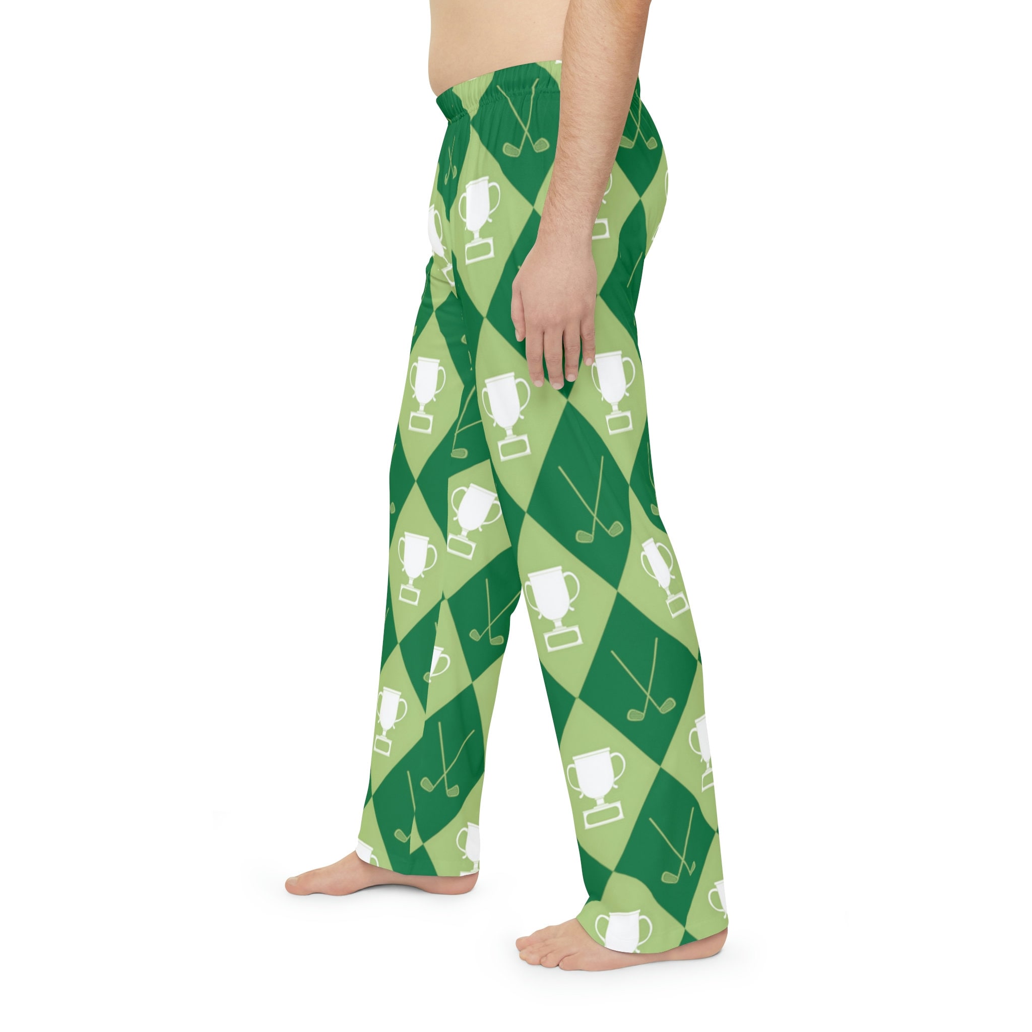 Men's Pajama Pants Golf Golfer Pj Pants Argyle Pattern Etsy