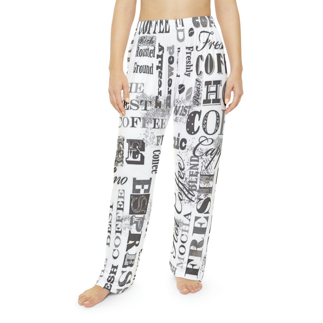 Women's Coffee Themed Pajama Pants Coffee Lovers Pj - Etsy