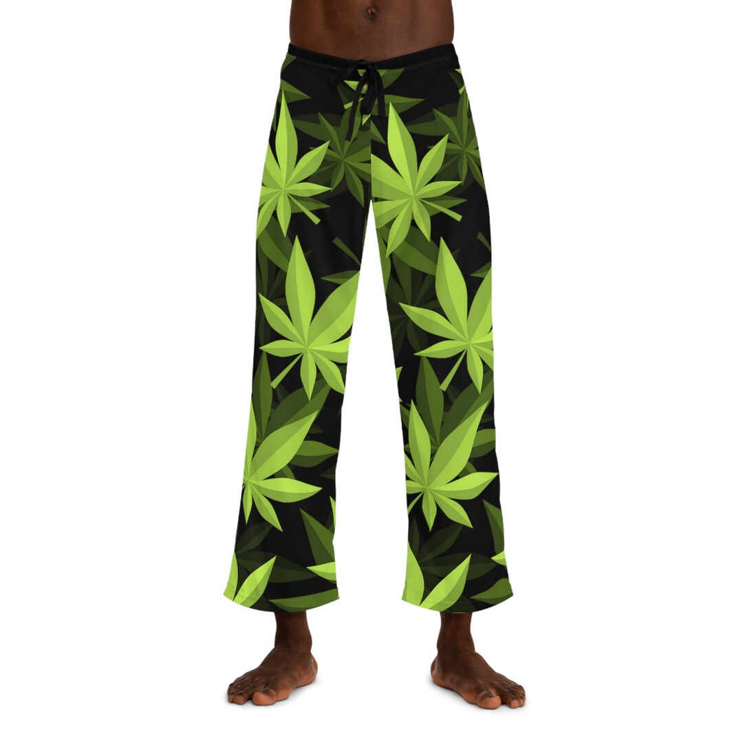 Men's Pajama Pants Marijuana Leaves Pot Leaf Pj Bottoms - Etsy