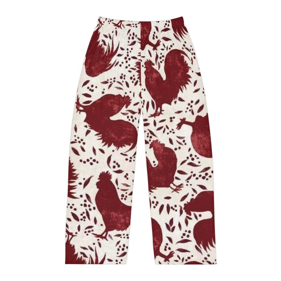 Men s Pajama Pants Roosters Chicken Red Rooster Pj Pants Novelty Lounge Pants Men Gift for Him Funny Mens Pjs Etsy Canada
