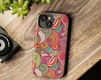 Tough phone case, all phone models, glossy or matte, abstract, tech accessories, gift, cell phone protector, phone cover