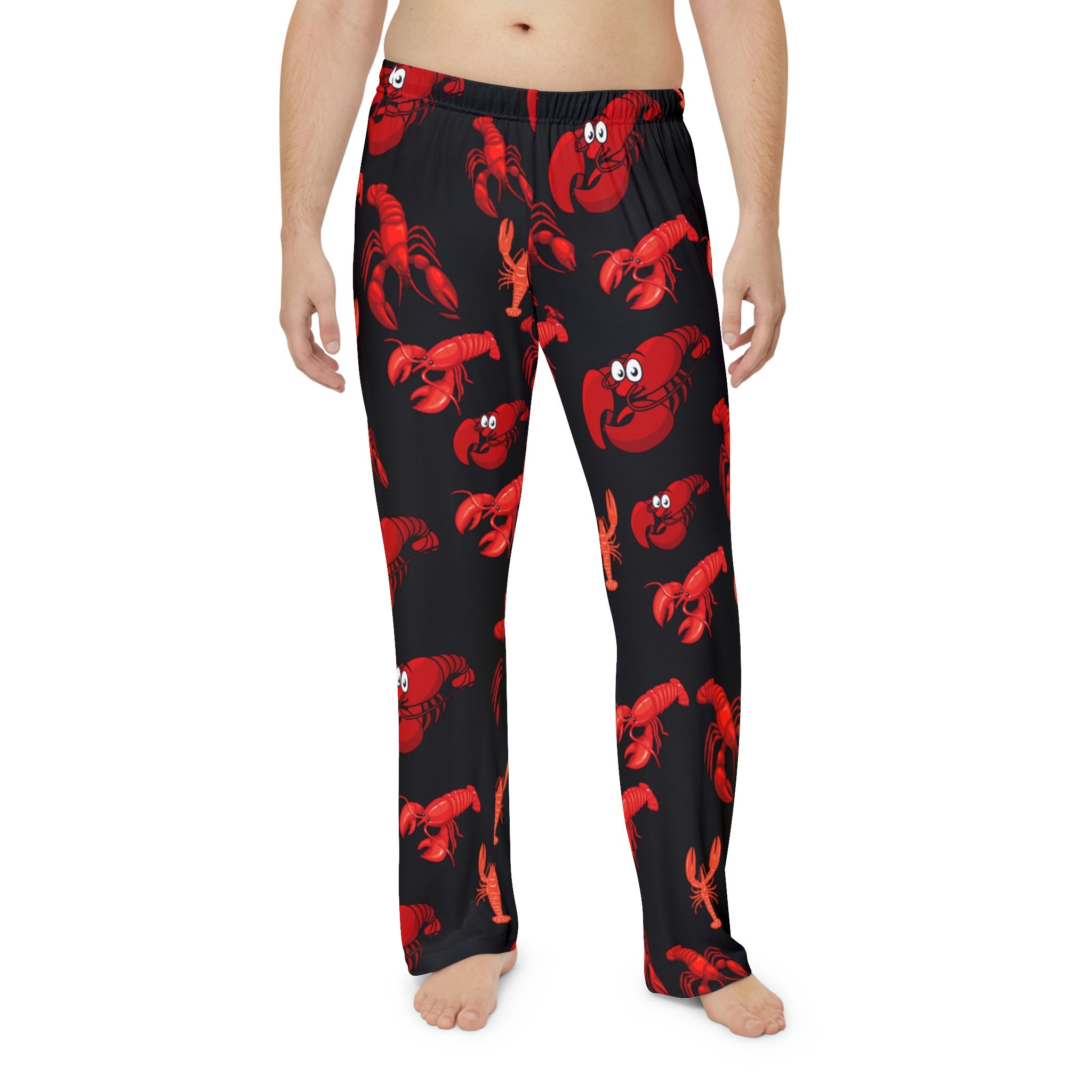 Men's Pajama Pants Lobster Theme Lobsters Print Pj Pants Etsy