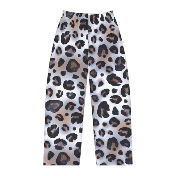 Ladies Funky Cheetah Pj Bottoms Big Cat Animal Print Pajama Pants Women s Novelty Lounge Pants Fun Summer Sleepwear Etsy Canada