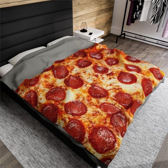 Pepperoni Pizza Throw Blanket