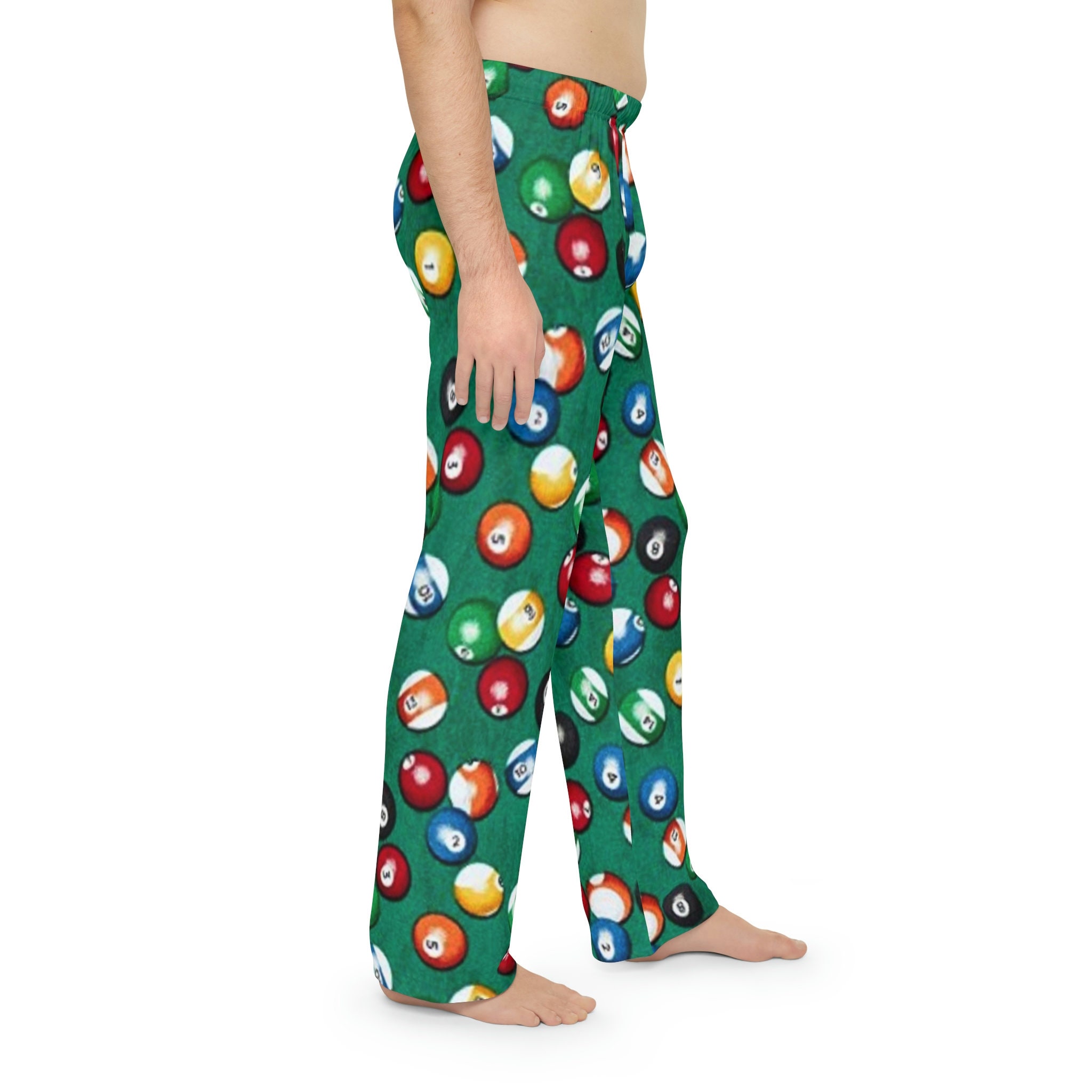 Men s Pajama Pants Pool Balls Pj Pants Novelty Lounge Bottoms Men Funny Gift for Dad Men Humorous Pj Bottom Summer Sleepwear Etsy