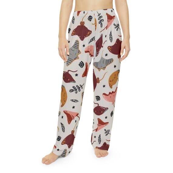 Ladies Sea Rays Pajama Pants Manta Ray Sting Ray Pj Pants Ocean Life Lounge Pants Novelty Pajama Bottoms Etsy Canada