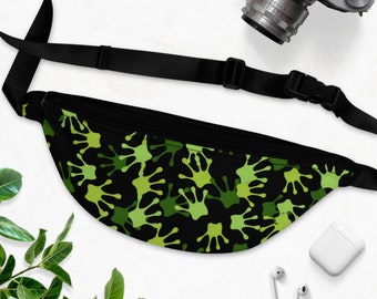 Fanny Pack, workout accessories, pouch with strap, frogs feet pouch bag carrier, frog lover sling bag, bags, wallet phone holder