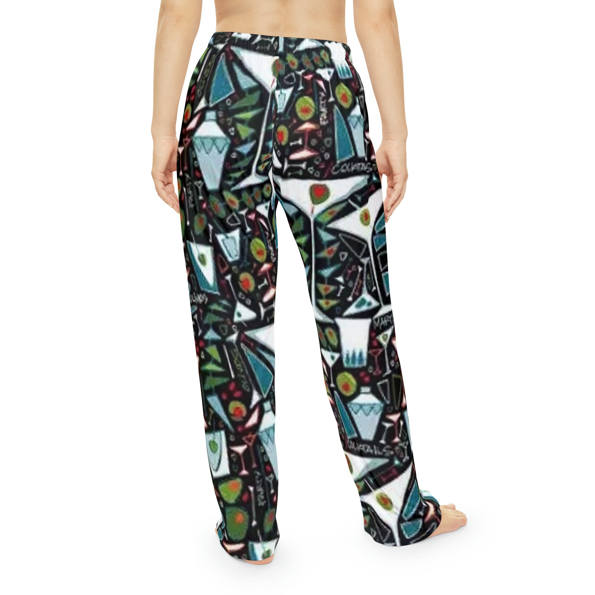 Ladies Martini Pj Pants, Martinis Pajama Pants, Party Novelty Lounge