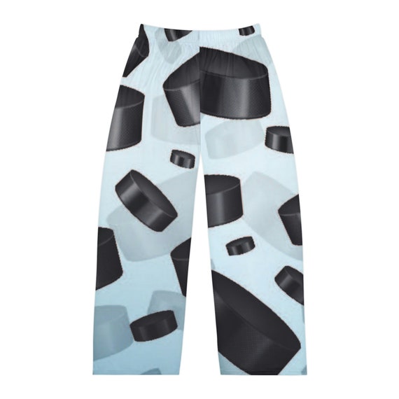 Men s Pajama Pants Hockey Pucks Print Hockey Player Pj Pants Novelty Lounge Bottoms Mens Summer Sleepwear Pj Bottoms Etsy Canada