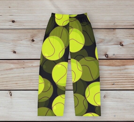 Men s Pajama Pants Tennis Balls Print Tennis Player Pj Pants Novelty Lounge Bottoms Mens Summer Sleepwear Pj Bottoms Etsy Canada