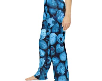 Funny Women s Pajama Pants Blueberries Gag Gift Fruity Pj Pants Ladies Funny Lounge Pants Blueberry Lover Etsy Canada