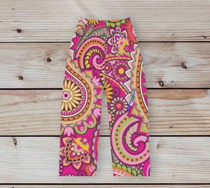 Paisley Trousers Yoga Pants Hippie Boho Style Festival Gypsy Indian Rayon  Fashion Beach Summer From Thailand Unique Gift Men Women Unisex 