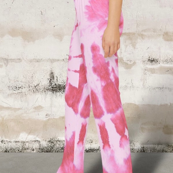 Kids pink tie dye pj bottoms, groovy kid lounge pants, kids pj bottoms, child lounge pants, novelty kids pj pants, kids summer fashion